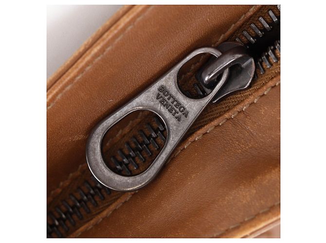 Borsa a tracolla Bottega Veneta Intrecciato Marrone - vista 13