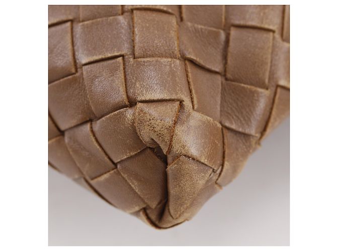 Borsa a tracolla Bottega Veneta Intrecciato Marrone - vista 4