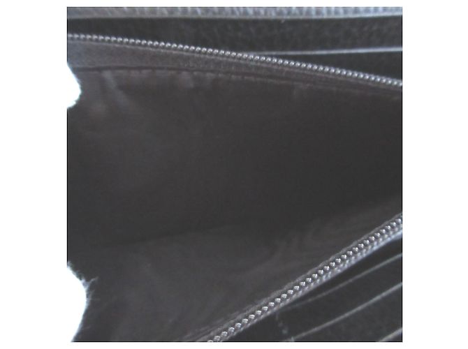 Gucci GG Supreme Leder Bi-fold Langbrieftasche Schwarz Beige - Ansicht 6