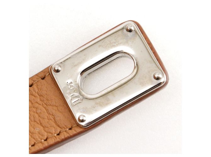 Borsa media Christian Dior Open Bar Beige - vista 10
