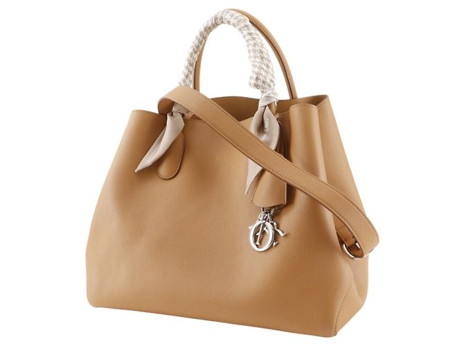 Borsa media Christian Dior Open Bar Beige - vista 2