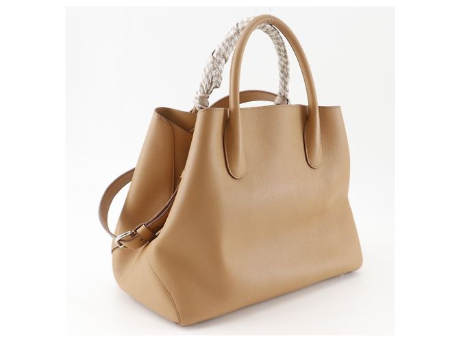 Borsa media Christian Dior Open Bar Beige - vista 3