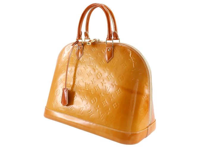 Borsa Louis Vuitton Alma GM in giallo - vista 2