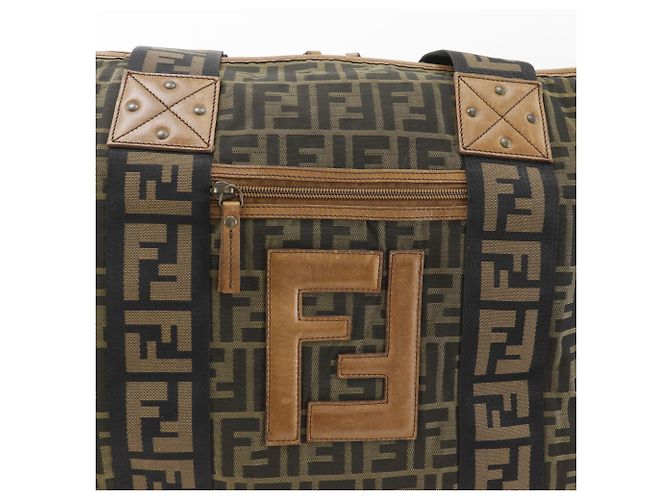 Fendi Zucca Boston Bag Braun - Ansicht 14
