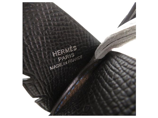 Hermès Hermes Birdy Taschenanhänger Schwarz Blau - Ansicht 4