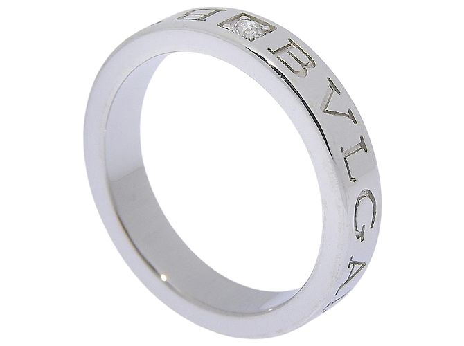 Bulgari Bague alliance Bvlgari en or blanc avec diamants - vue 3