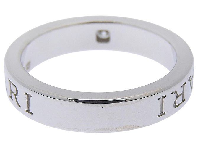 Bulgari Bague alliance Bvlgari en or blanc avec diamants - vue 5