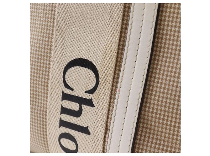 Chloé Chloe Woody Medium Tote Bag Beige - Ansicht 11