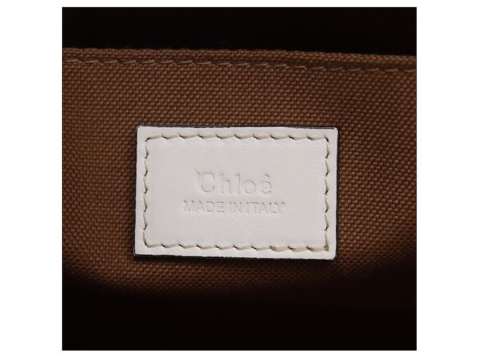 Chloé Chloe Woody Medium Tote Bag Beige - Ansicht 13