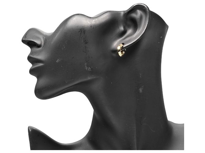 Autre Marque Orecchini a lobo Tiffany & Co. in oro giallo 18K Knife-Edge - vista 2