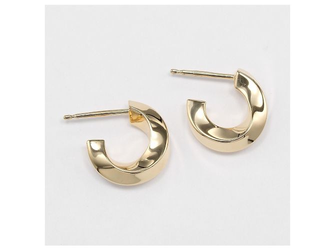 Autre Marque Orecchini a lobo Tiffany & Co. in oro giallo 18K Knife-Edge - vista 4