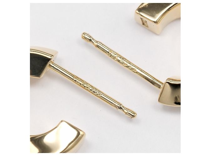 Autre Marque Orecchini a lobo Tiffany & Co. in oro giallo 18K Knife-Edge - vista 7