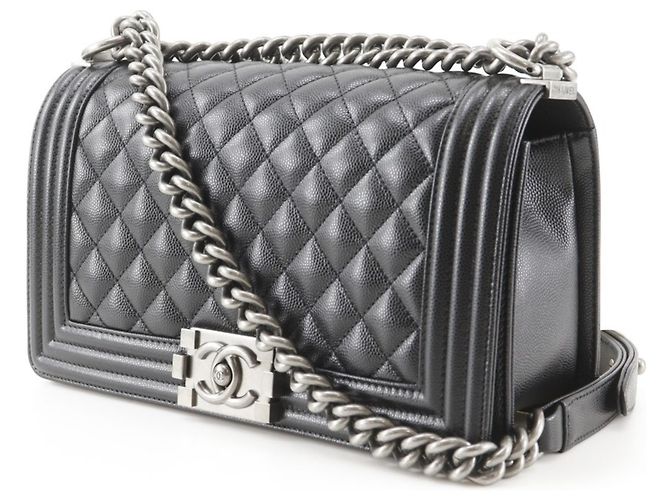 Borsa a tracolla Chanel Boy Nero - vista 2