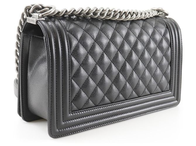 Borsa a tracolla Chanel Boy Nero - vista 3