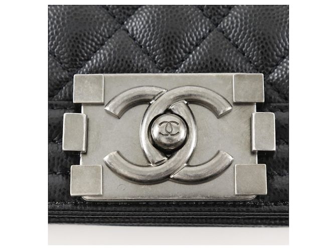 Borsa a tracolla Chanel Boy Nero - vista 6
