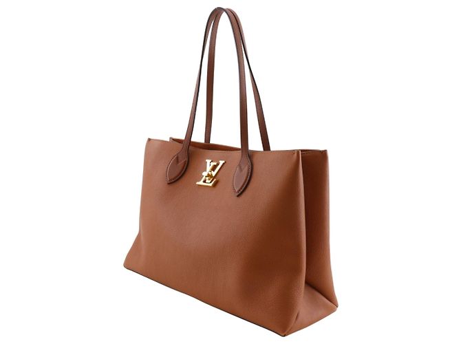 Borsa Tote Louis Vuitton Lockme Shopper Marrone - vista 2