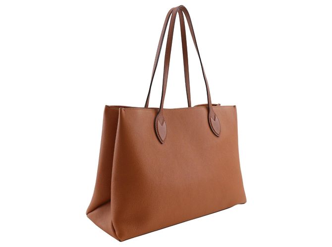 Borsa Tote Louis Vuitton Lockme Shopper Marrone - vista 3