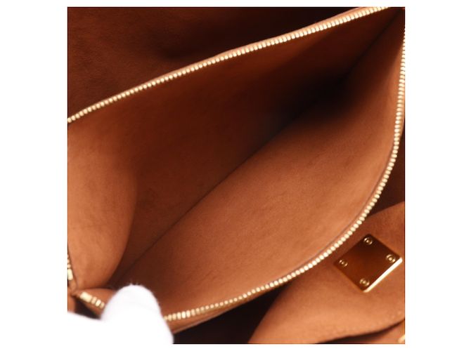 Borsa Tote Louis Vuitton Lockme Shopper Marrone - vista 9
