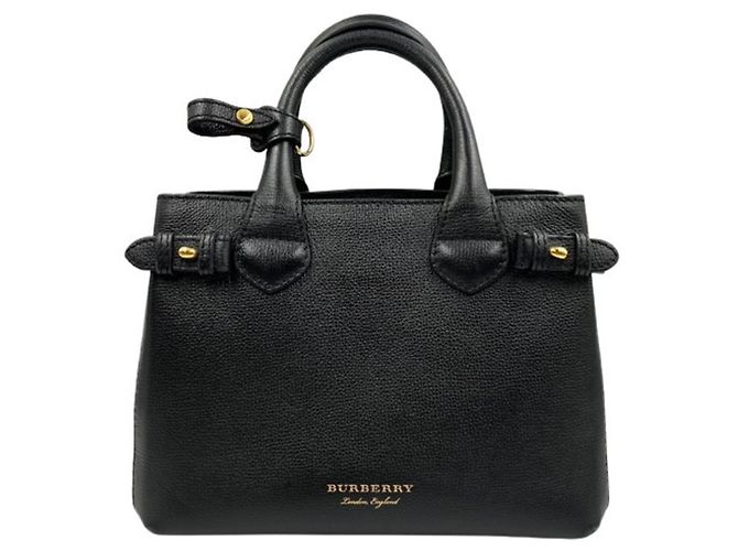 Borsa a mano Burberry Banner Bag Medium in nero - vista 2