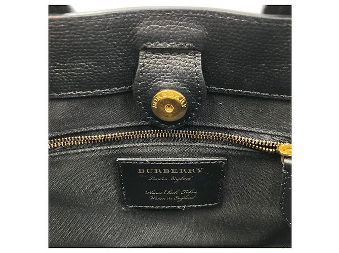 Borsa a mano Burberry Banner Bag Medium in nero - vista 7