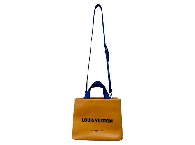 Borsa Shopper Tote MINI Louis Vuitton M15237 Saffron Arancione - vista 7