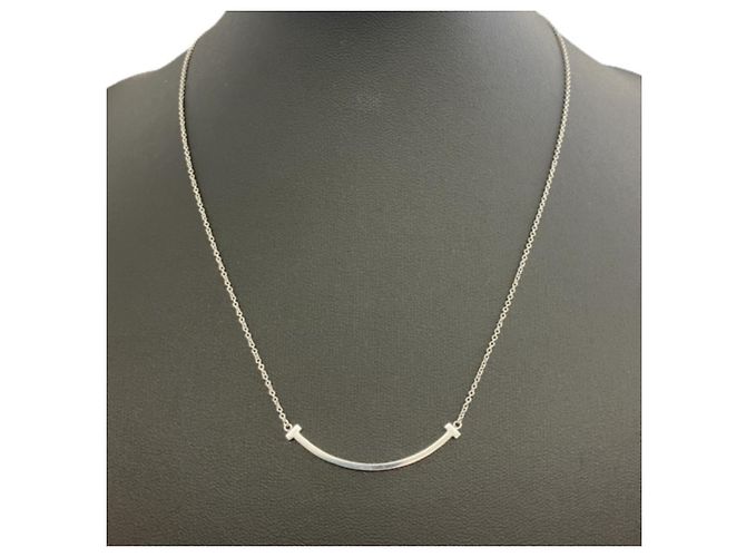 Autre Marque Collana Tiffany & Co. T Smile in oro bianco D'oro - vista 2