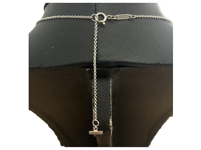Autre Marque Collana Tiffany & Co. T Smile in oro bianco D'oro - vista 5