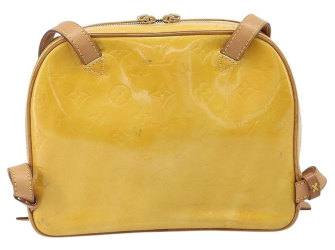LOUIS VUITTON Monogram Vernis Marley Backpack Yellow M91040 LV Auth hk4072 Gelb - Ansicht 2
