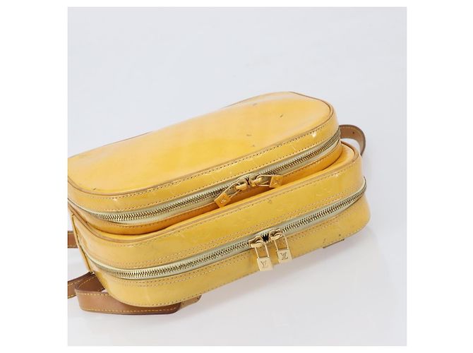 LOUIS VUITTON Monogram Vernis Marley Backpack Yellow M91040 LV Auth hk4072 Gelb - Ansicht 6