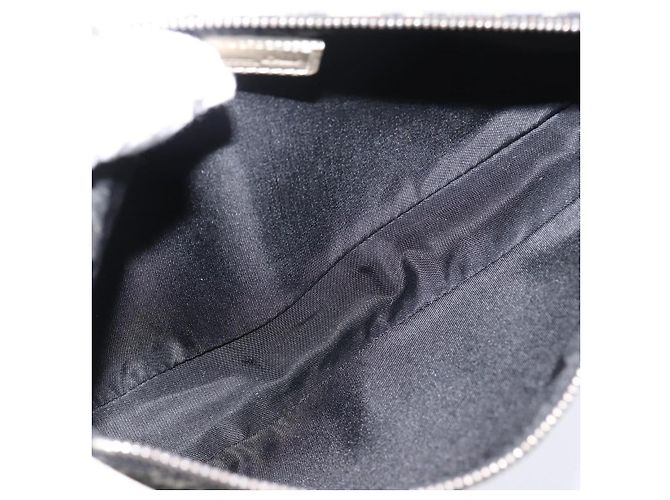 Christian Dior Trotter Saddle Accessory Pouch PVC Black White Auth 201266V - view 16