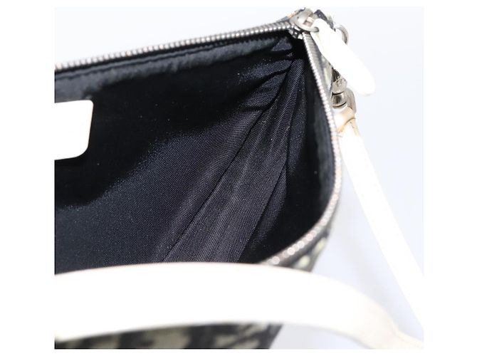 Christian Dior Trotter Saddle Accessory Pouch PVC Black White Auth 201266V - view 17
