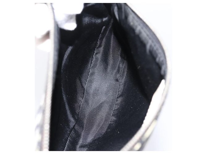 Christian Dior Trotter Saddle Accessory Pouch PVC Black White Auth 201266V - view 18
