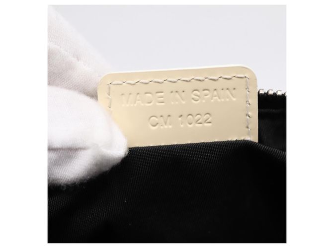 Christian Dior Trotter Saddle Accessory Pouch PVC Black White Auth 201266V - view 19