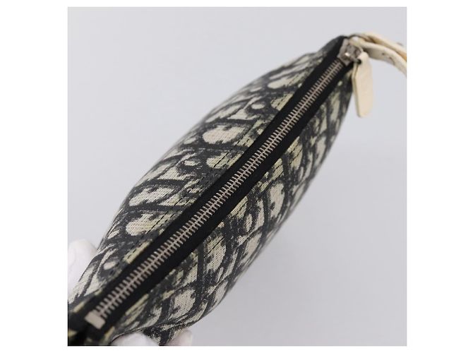 Christian Dior Trotter Saddle Accessory Pouch PVC Black White Auth 201266V - view 6