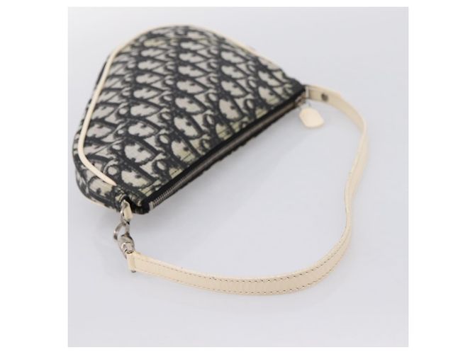 Christian Dior Trotter Saddle Accessory Pouch PVC Black White Auth 201266V - view 7