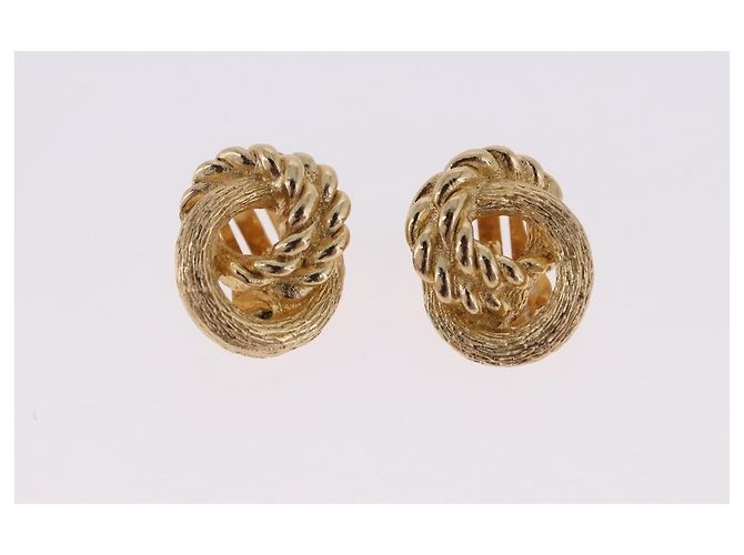 Orecchini Christian Dior metallo set da 3 tono oro Auth SW2810 - vista 12