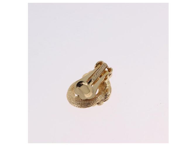 Orecchini Christian Dior metallo set da 3 tono oro Auth SW2810 - vista 16