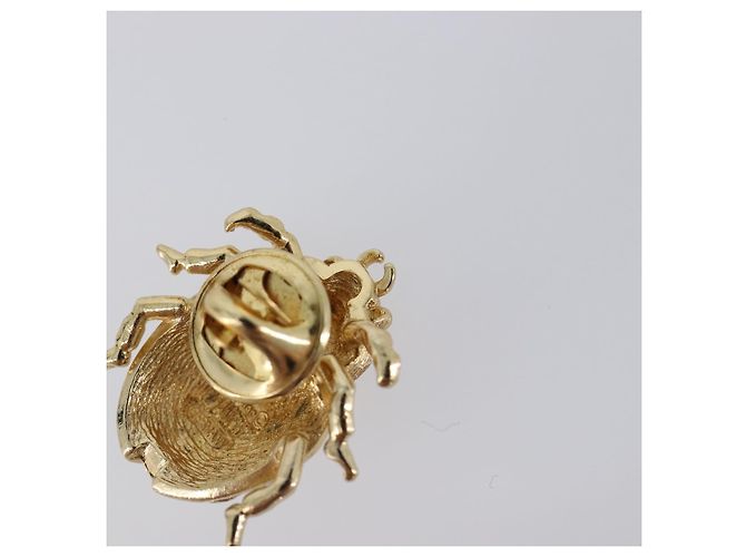 Spilla Christian Dior Ladybug metallo Gold Auth SW2812 D'oro - vista 7