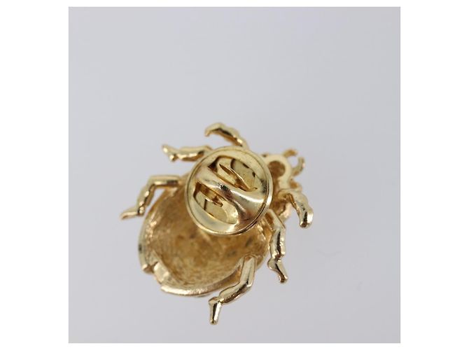 Spilla Christian Dior Ladybug metallo Gold Auth SW2812 D'oro - vista 8