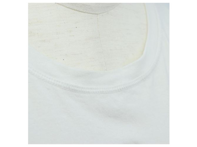 FENDI Camiseta Tank Cropped de Algodón Blanco Rosa Auth 202322M - vista 7