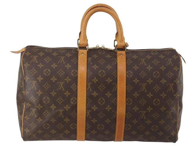 LOUIS VUITTON Monogram Keepall 45 Boston Bag M41428 LV Auth 198954 Monograma - vista 2