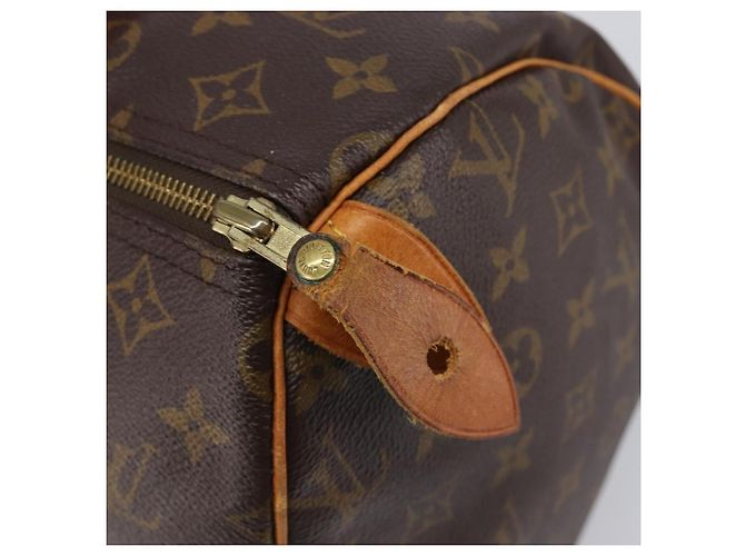 LOUIS VUITTON Monogram Speedy 25 Hand Bag M41528 LV Auth 200486 Monogramma - vista 9