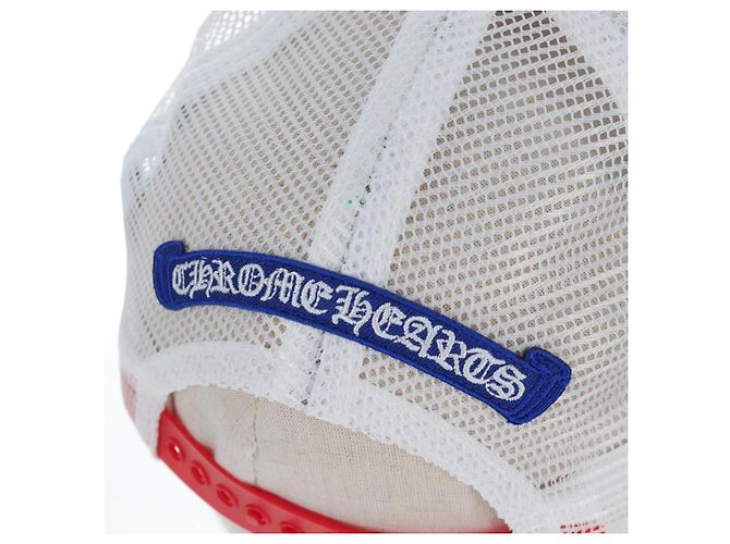 Cappello Chrome Hearts Polyester Mesh Red Auth mr2896SM Rosso - vista 10