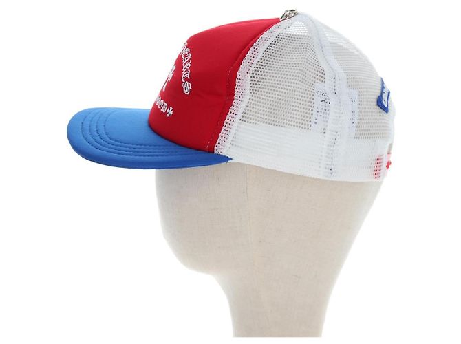 Cappello Chrome Hearts Polyester Mesh Red Auth mr2896SM Rosso - vista 4