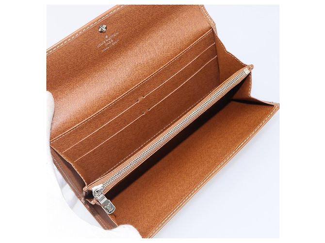 LOUIS VUITTON Epi Portefeiulle Sarah Long Wallet Brown M60321 LV Auth bs36813 Marrone - vista 10