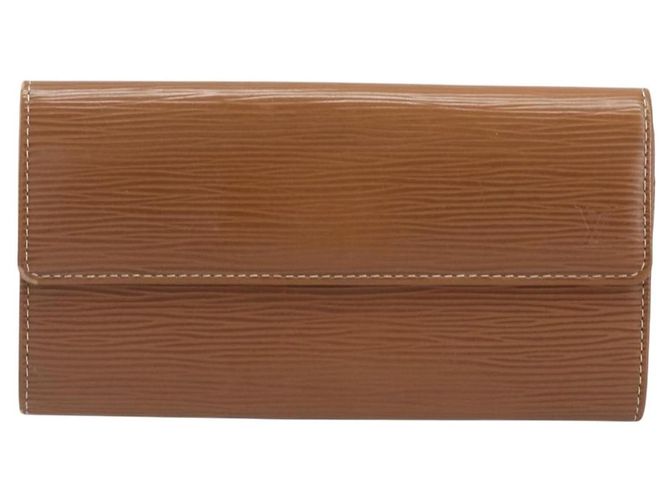 LOUIS VUITTON Epi Portefeiulle Sarah Long Wallet Brown M60321 LV Auth bs36813 Marrone - vista 13