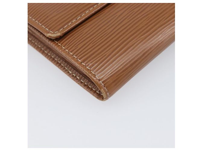 LOUIS VUITTON Epi Portefeiulle Sarah Long Wallet Brown M60321 LV Auth bs36813 Marrone - vista 15