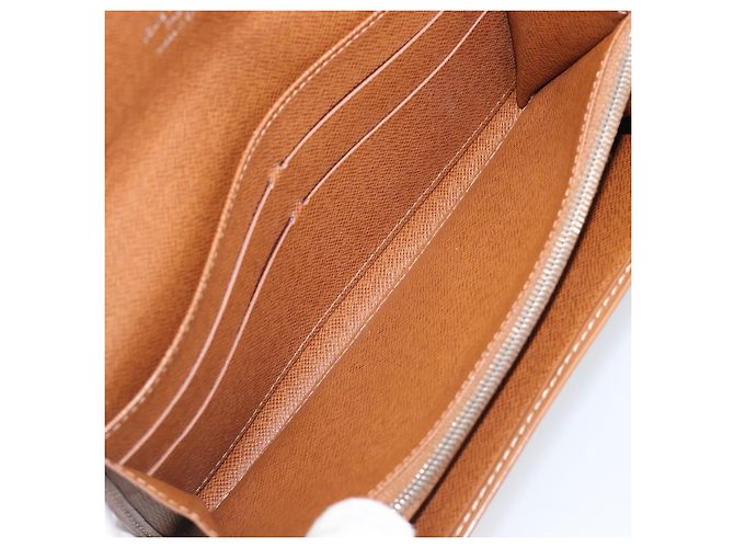 LOUIS VUITTON Epi Portefeiulle Sarah Long Wallet Brown M60321 LV Auth bs36813 Marrone - vista 20