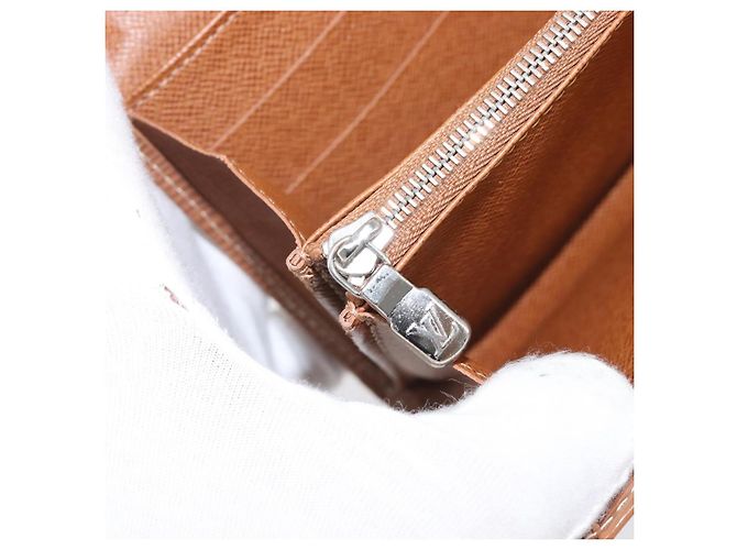 LOUIS VUITTON Epi Portefeiulle Sarah Long Wallet Brown M60321 LV Auth bs36813 Marrone - vista 21