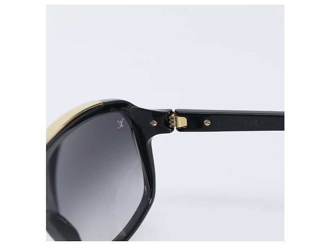 Occhiali da sole LOUIS VUITTON plastica Black Z0350W LV Auth BA15686M Nero - vista 8